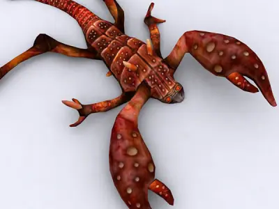 Scorpid monster Low-poly 3D model