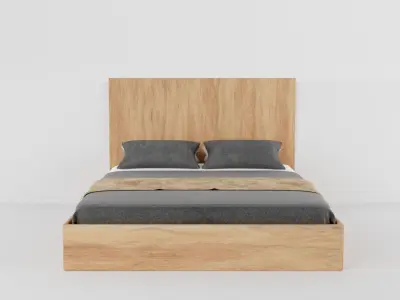 Simple bed Free 3D model buy