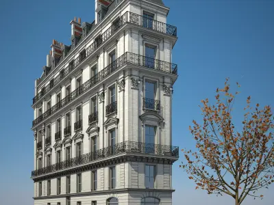 Old Building XV 3D model