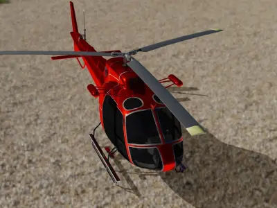 Classic Maverick Helicopter Free low-poly 3D model