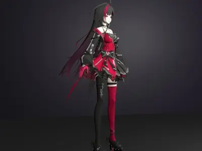 anka tower of fantasy 3D model