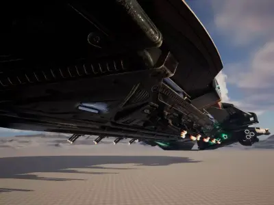  spacecraft buzz hound corvette Low-poly 3D model