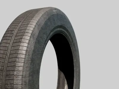 Simple old tire Free 3D model