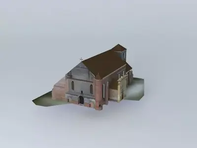 Church. Assumption of the Blessed Virgin Mary St St John the ... Free 3D model