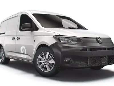 Volkswagen Caddy Commerce Van Maxi 2021 3D model