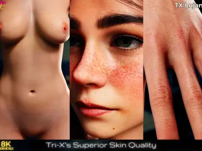 TX Lujan Premium Pack for G9 G8 G8-1 Low-poly 3D model