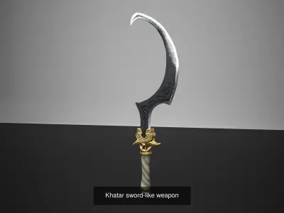 Magic fantasy weapon bandle 3D Model Pack