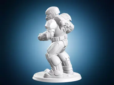 Space Marine Armor Miniature Figure 3D print model