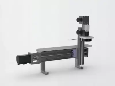 Gear magnetic strip adjustment mechanism 3D model