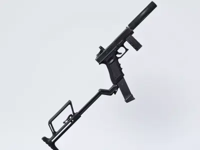 G18C Silenced Automatic Pistol TK for G8F and G9 3D model