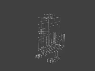 MineCraft Hen Free low-poly 3D model