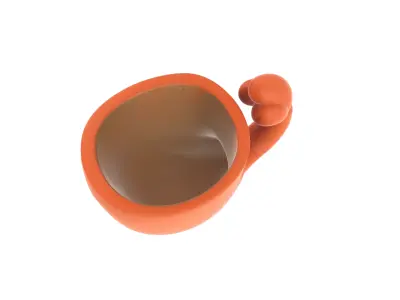 Cute Shrimp Mug Adorable Sea Creature Cup 3D print model