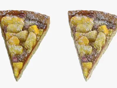 Tropical Fruit Tart 3D model