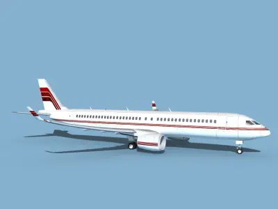 Airbus A220-300 Corporate 1 3D model