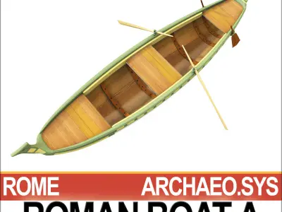Ancient Roman Boat A 3D model