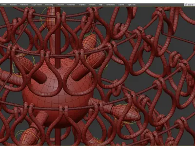 Aidan Gray Jelly Fish Chandelier Low-poly 3D model