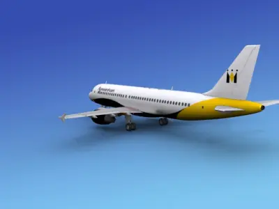 Airbus A320 Monarch 3D model