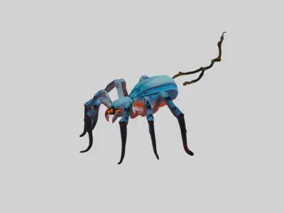Fantasy Spider 3D Game Ready Printable Design 3D model