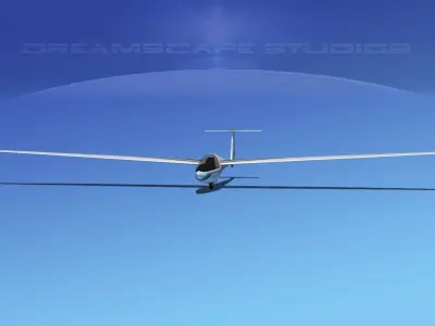 DG-400 15-Metre Motorglider V02 3D model