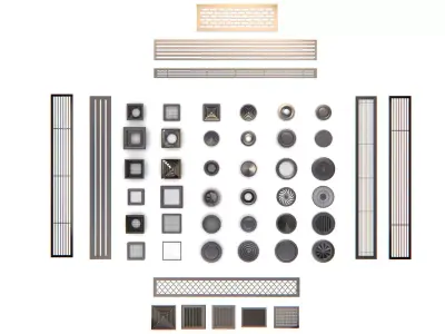 Vents Kitbash 3D model