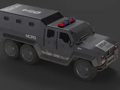 Police APC 3D model