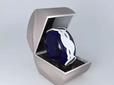 Ladies Silver/Jet Fashion Watch SEKSY Free 3D model