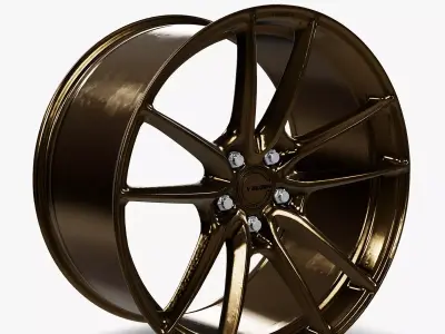 Velgen Wheels Lightweight Series VF5 Wheel Gloss Bronze Mustang Low-poly 3D model