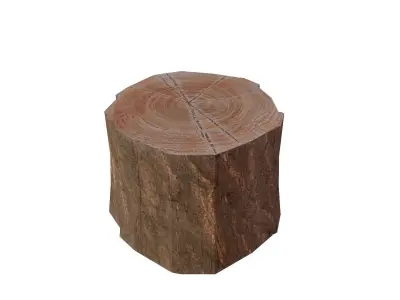 Tree Stump Free low-poly 3D model