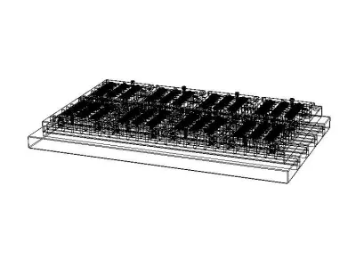 CNC Machine Fixture for Slot Nut Plate 3D model
