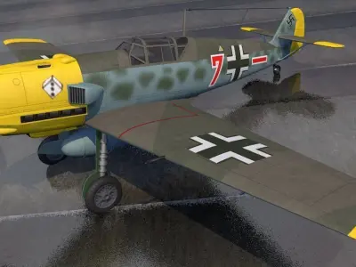 Messerschmitt Bf-109 E-3 Emil 3D model
