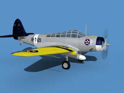 Douglas TBD-1 Devestator V04 3D model