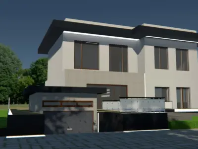 Contemporan house model 3D model