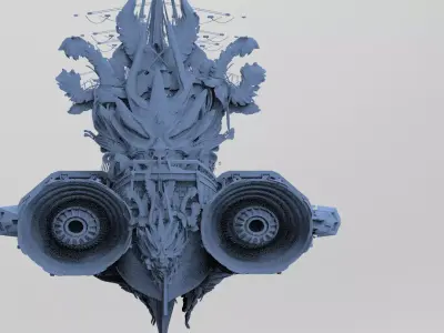 Dragon Queens Airship Grand 1 3D model