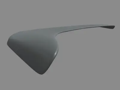 Front Bumper Lip Car 01 Low-poly 3D model