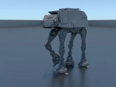 AT-AT star wars walker Low-poly 3D model