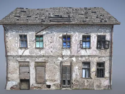 Forgotten House 6 Low-poly 3D model