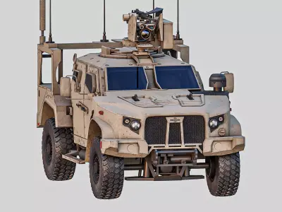 JLTV Oshkosh Crows Kongsberg Low-poly 3D model