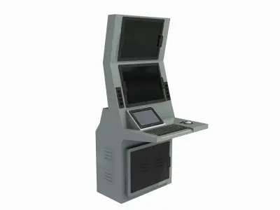 MULTIFUNCTIONAL TACTICAL DISPLAY 3D Low-poly 3D model