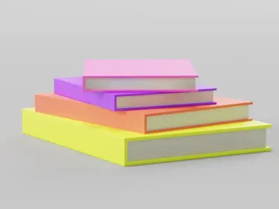 Low Poly Book Free 3D model