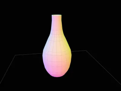 vase01 Low Poly Textured Free low-poly 3D model