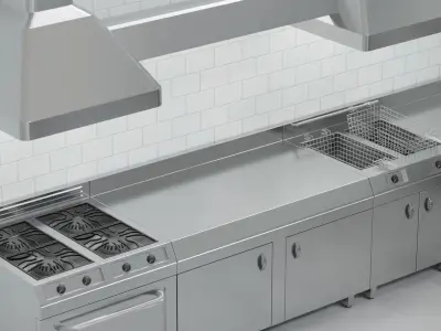 Industrial Kitchen 3D model