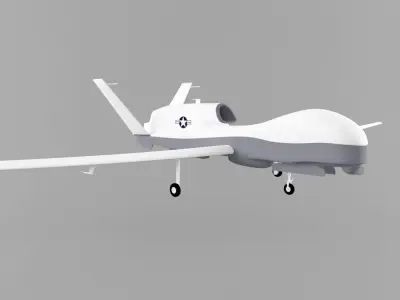 Northrop Grumman MQ-4C Triton Low-poly 3D model