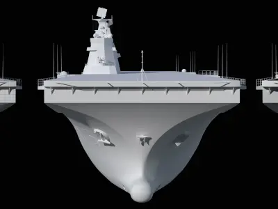 The China  Type 075 amphibious assault ship model 3D model