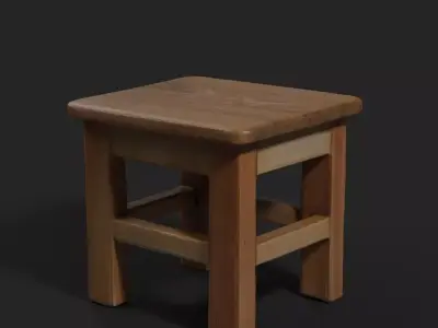 Small Bench 002 3D model