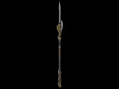 Spear02 elder scrolls iii sword Low-poly 3D model
