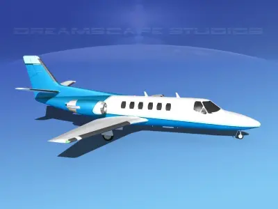 Cessna C550 Citation II V06 3D model