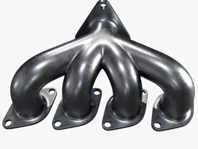 Exhaust header 3D model