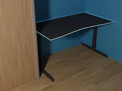 gaming desk Free 3D model