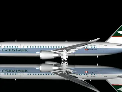 Cathay Pacific 787- 8 Dreamliner 3D model