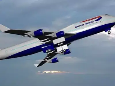 British Airways 747 - 400 3D model